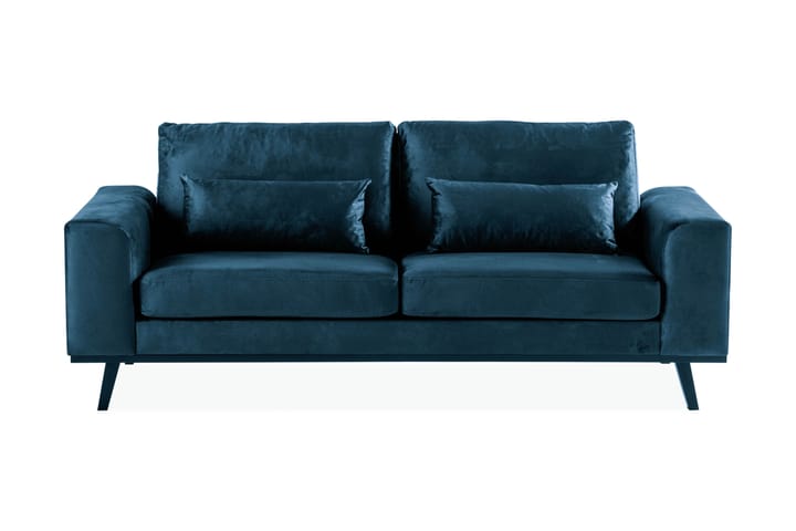 Samettisohva Haga 2:n ist - Sininen - Sohva - Samettisohva - 2:n istuttava sohva