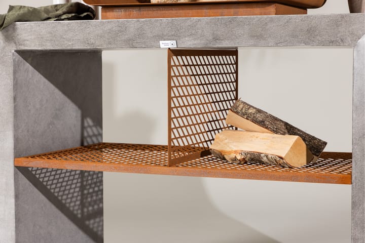 Velas Ulkokeittiö grillillä 120x60 cm Vaaleanharmaa - Venture Home - Valmis ulkokeittiö