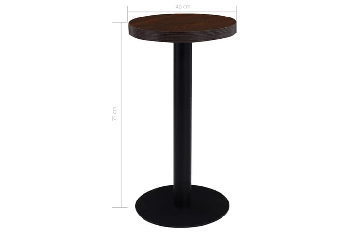 Bistropöytä tummanruskea 40 cm MDF - Kahvilapöytä