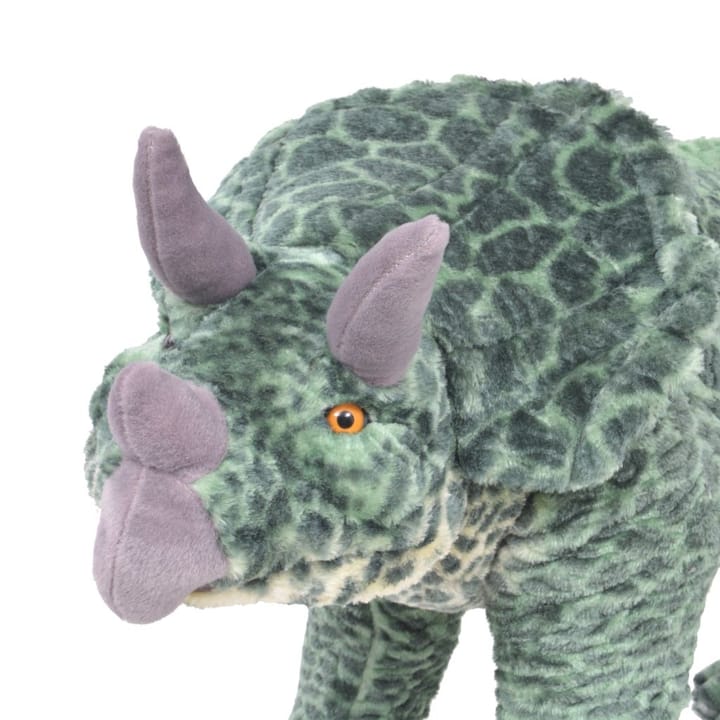 Seisova leludinosaurus Triceratops XXL plyysi vihreä - Vihreä - Pehmolelut - Lastenhuoneen koristeet