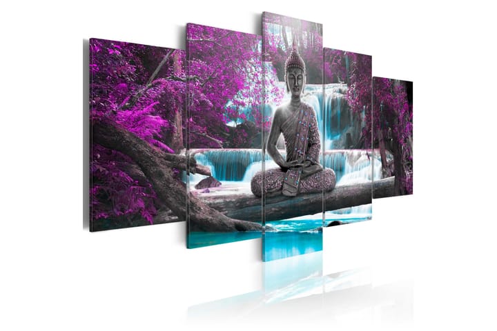 Taulu Waterfall And Buddha 100x50 - Artgeist sp. z o. o. - Canvas-taulu - Seinäkoristeet