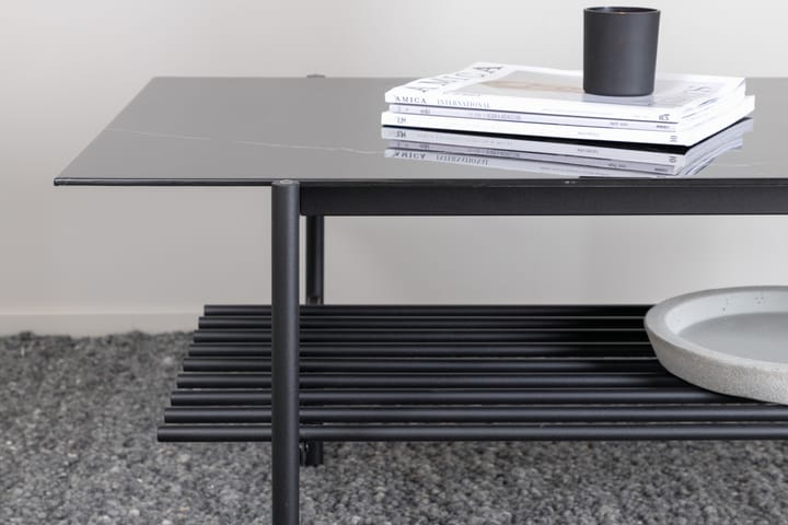 Sohvapöytä Von Staf 120 cm Marmori/Musta - Marmoripöydät - Sohvapöytä