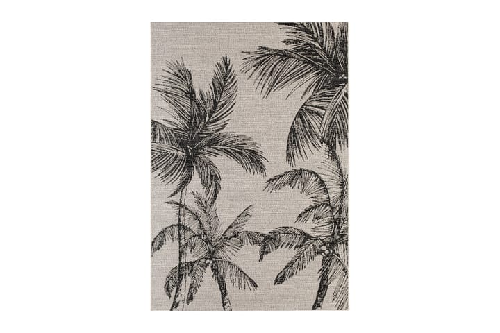 Ulkomatto Bahamas Palm 160x230 cm Harmaa - Hiili - Ulkomatto