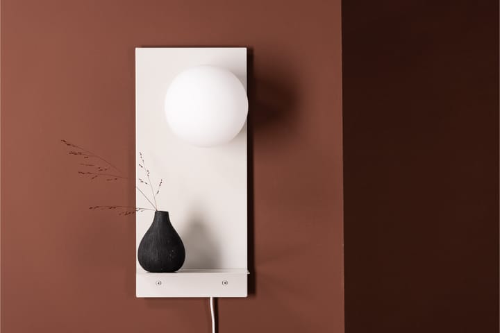 Seinäplafondi Malani 17 cm - Vaaleanharmaa - Riisipaperivalaisin - Tiffanylamppu - Verkkovalaisin - Lightbox - Kaarivalaisin - Seinäplafondi - PH lamppu