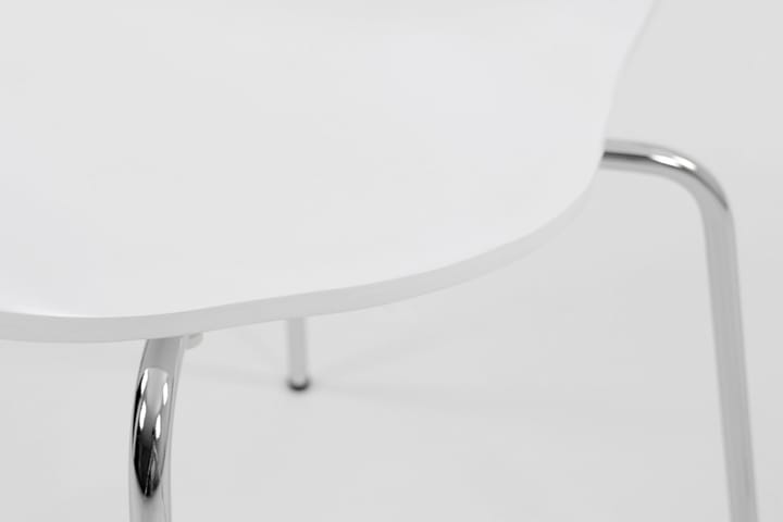 Ruokatuoli Elisha - Valkoinen/Kromi - Ruokapöydän tuolit