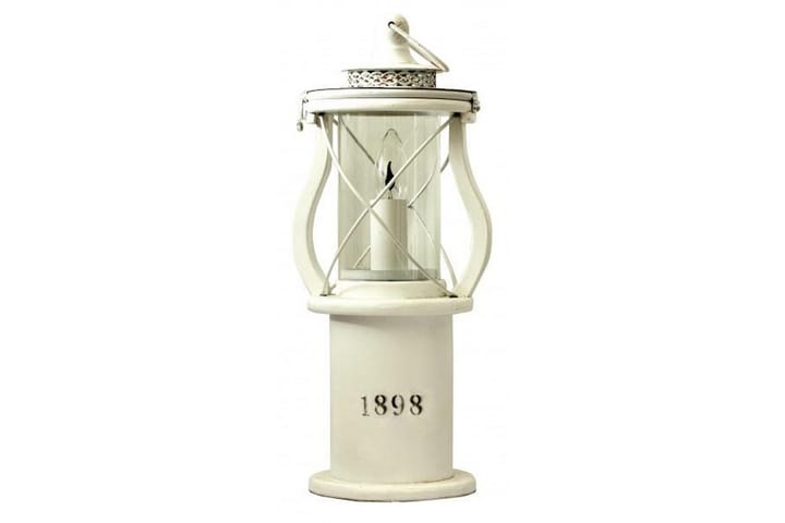 Lyhty 1898 21 cm Pyöreä Valkoinen - Cottex - Olohuoneen valaisin - Riisipaperivalaisin - Kaarivalaisin - Yöpöydän valaisin - Ikkunavalaisin jalalla - Tiffanylamppu - PH lamppu - Pöytävalaisin - Verkkovalaisin