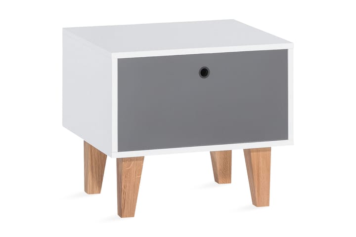 Yöpöytä Concept Valkoinen/Luonnonväri - VOX - Lasten yöpöytä - Lasten pöydät