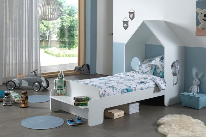 Sänky Rudeklint 90x140 cm - Valkoinen - Talosänky