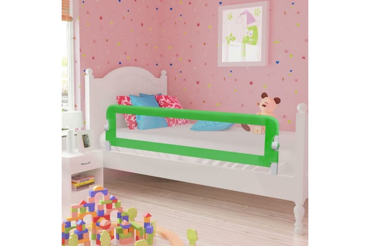 Turvalaita lapsen sänkyyn 150 x 42 cm vihreä - Vihreä - Lastensängyt & juniorisängyt