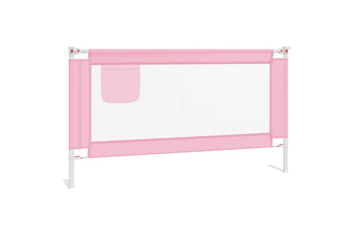 Turvalaita sänkyyn pinkki 150x25 cm kangas - Pinkki - Lastensängyt & juniorisängyt