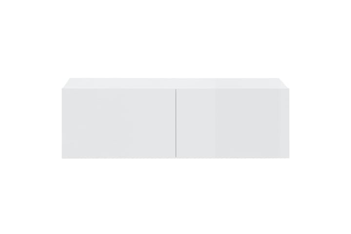beBasic TV-seinäkaapit 4 kpl korkeakiilto valkoinen 100x30x30 cm - Valkoinen - Tv taso & Mediataso