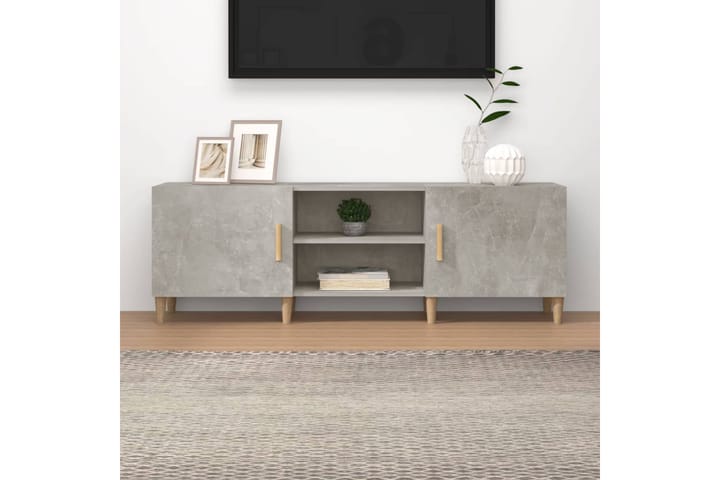 beBasic TV-taso betoninharmaa 150x30x50 cm tekninen puu - Harmaa - Tv taso & Mediataso