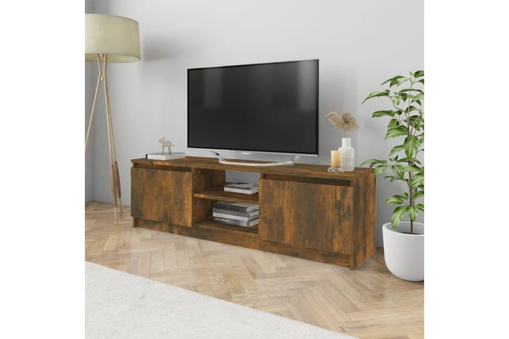 beBasic TV-taso savutammi 120x30x35,5 cm tekninen puu - Ruskea - Tv taso & Mediataso