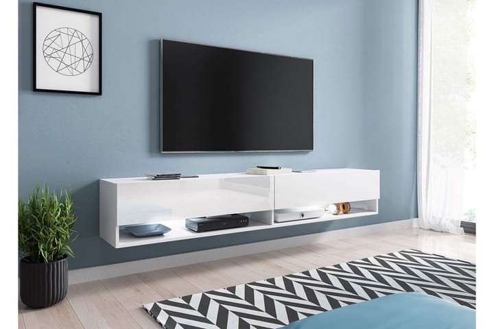 Tv-taso Bulvine 180 cm - Valkoinen - TV-kaappi