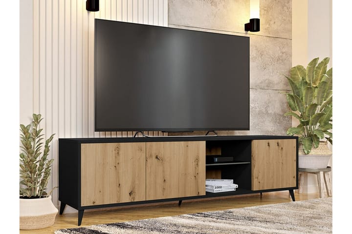 TV-taso Kintore 180 cm - Musta - TV-kaappi
