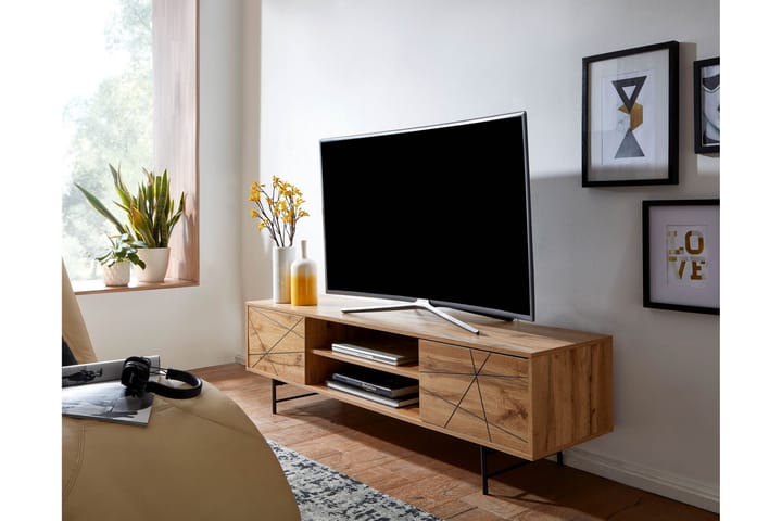 TV-taso Mexus 45x160 cm Suorakaide - Ruskea - Tv taso & Mediataso
