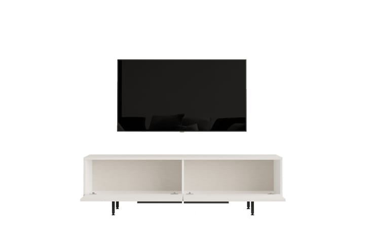 Tv-taso Munish 160 cm - Valkoinen - Tv taso & Mediataso