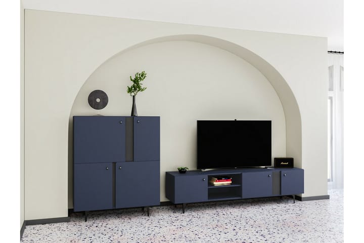 TV-taso Rathmore 200 cm - Sininen - TV-kaappi