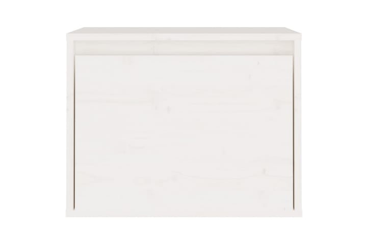 Seinäkaappi valkoinen 45x30x35 cm täysi mänty - Valkoinen - Tv taso & Mediataso