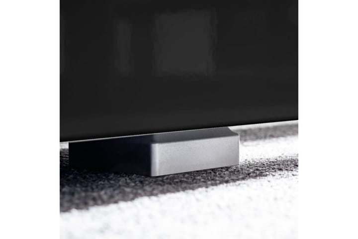 TV-kalustekokonaisuus LED-valot 5 osaa korkeakiilto musta - Musta - Tv taso & Mediataso