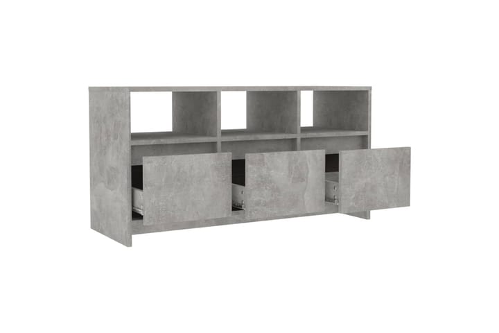 TV-taso betoninharmaa 102x37,5x52,5 cm lastulevy - Harmaa - Tv taso & Mediataso