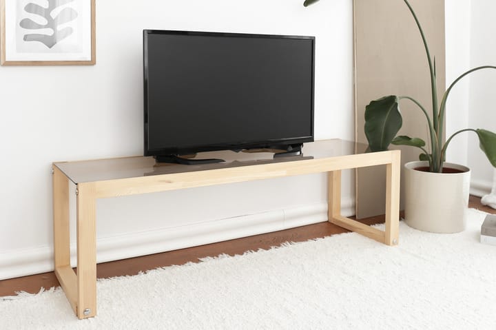 TV-taso Crebb 130 cm - Luonnonväri - Tv taso & Mediataso