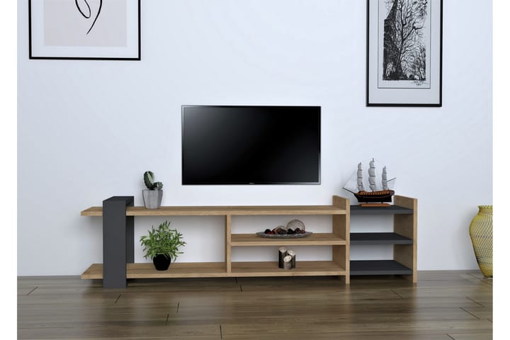 TV-taso Elistia 154 cm - Sininen/Antrasiitti - Tv taso & Mediataso