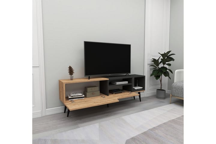 Tv-taso Mul 150 cm - Ruskea/Antrasiitti - Tv taso & Mediataso