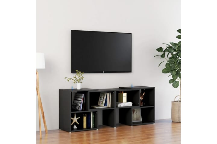 TV-taso musta 104x30x52 cm lastulevy - Musta - Tv taso & Mediataso