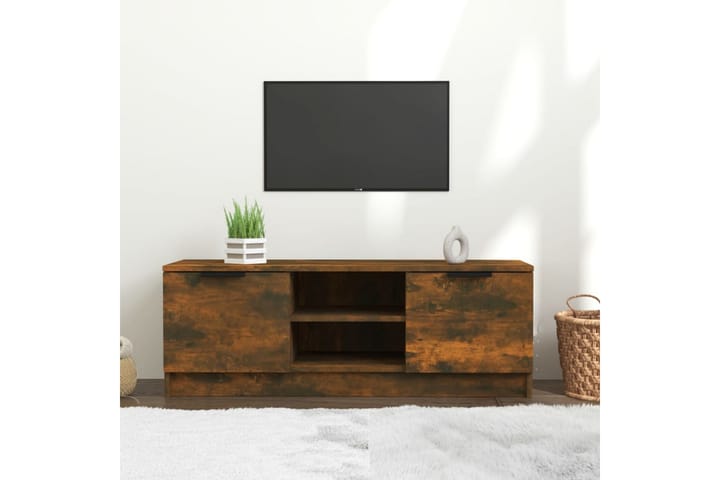TV-taso savutammi 102x35x36,5 cm tekninen puu - Ruskea - Tv taso & Mediataso