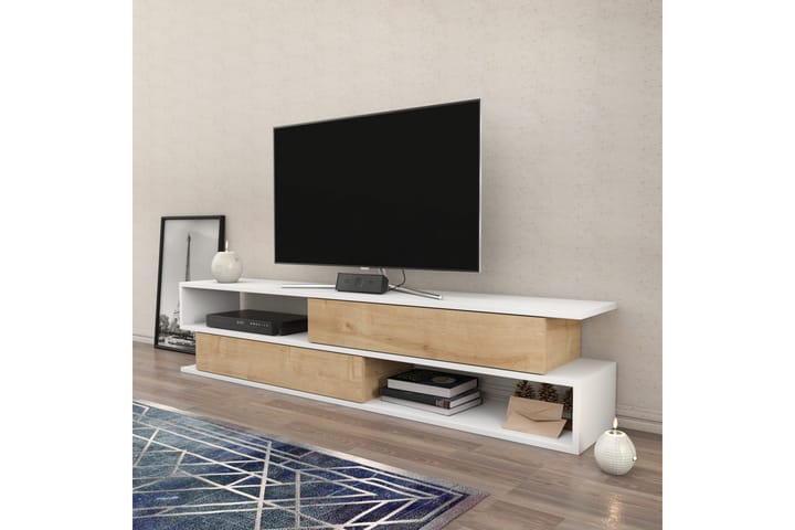 TV-taso Urgby 160x38,6 cm - Valkoinen - Tv taso & Mediataso