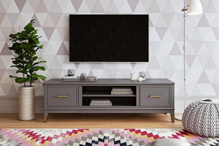 TV-taso Westerleigh 152x50 cm Grafiitinharmaa - CosmoLiving - Tv taso & Mediataso
