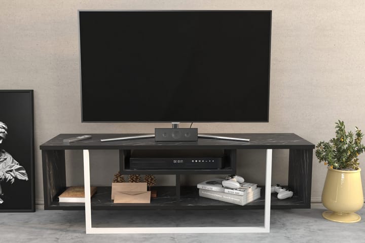 TV-taso Zakkum 120x40,2 cm - Musta - Tv taso & Mediataso