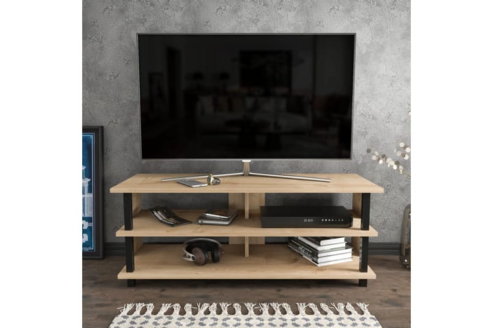 TV-taso Zakkum 120x47,4 cm - Musta - Tv taso & Mediataso