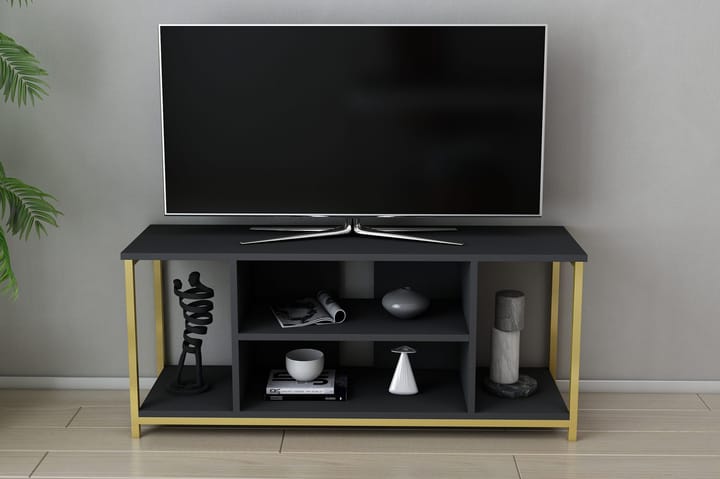 TV-taso Zakkum 120x50,8 cm - Antrasiitti - Tv taso & Mediataso