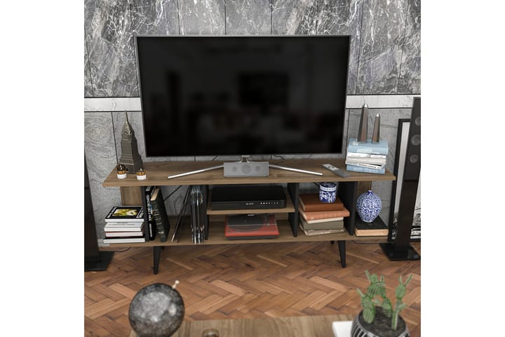 TV-taso Zakkum 160x38,6 cm - Ruskea - Tv taso & Mediataso