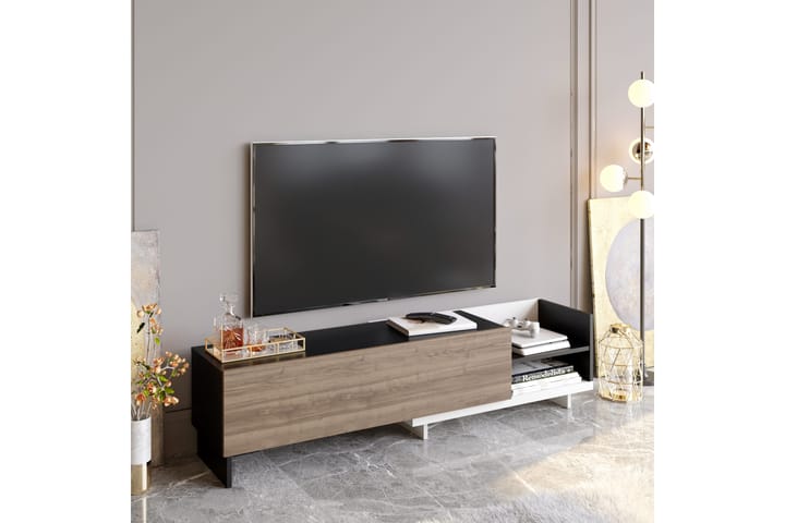 TV-taso Zakkum 165x41 cm - Valkoinen - Tv taso & Mediataso
