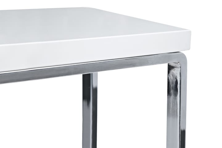 Juomapöytä Jack - Valkoinen/Kromi - Marmoripöydät - Apupöytä & sivupöytä