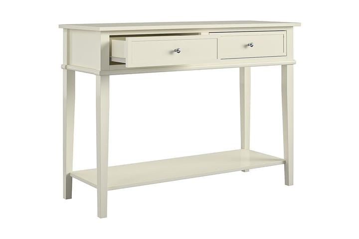 Apupöytä Franklin 104 cm Valkoinen - Dorel Home - Konsolipöytä - Eteispöytä