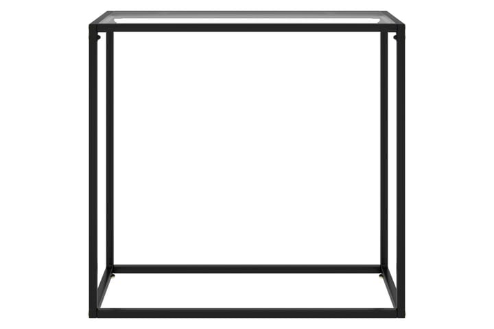 Konsolipöytä läpinäkyvä 80x35x75 cm karkaistu lasi - Konsolipöytä - Eteispöytä