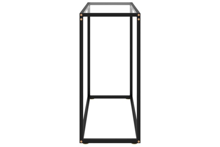 Konsolipöytä läpinäkyvä 80x35x75 cm karkaistu lasi - Konsolipöytä - Eteispöytä
