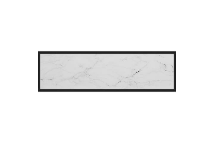Konsolipöytä valkoinen 120x35x75 cm karkaistu lasi - Konsolipöytä - Eteispöytä