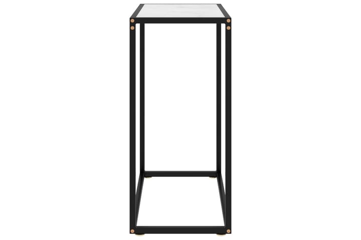 Konsolipöytä valkoinen 60x35x75 cm karkaistu lasi - Konsolipöytä - Eteispöytä