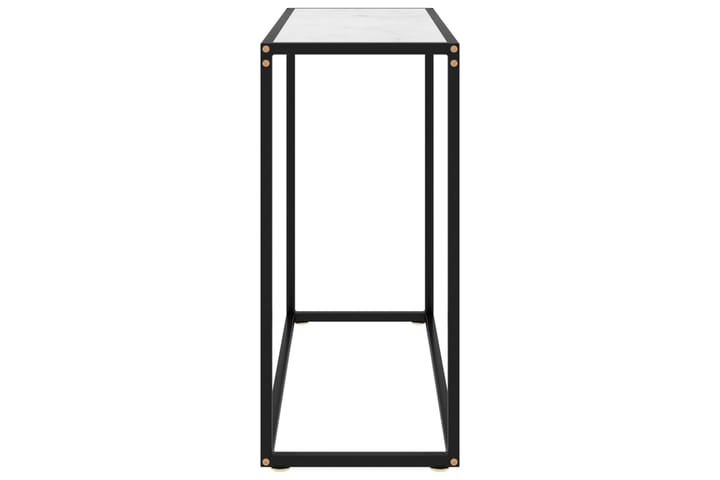 Konsolipöytä valkoinen 80x35x75 cm karkaistu lasi - Konsolipöytä - Eteispöytä