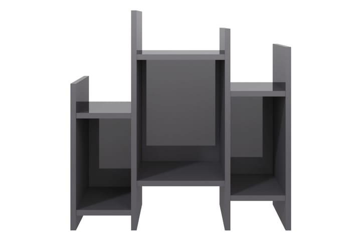 Sivukaappi korkeakiilto harmaa 60x26x60 cm lastulevy - Lamppupöytä - Tarjotinpöytä & pikkupöytä