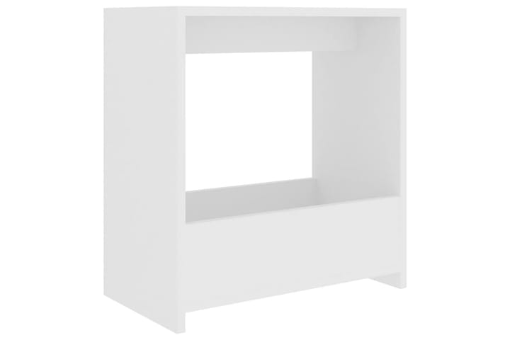 Sivupöytä valkoinen 50x26x50 cm lastulevy - Lamppupöytä - Tarjotinpöytä & pikkupöytä