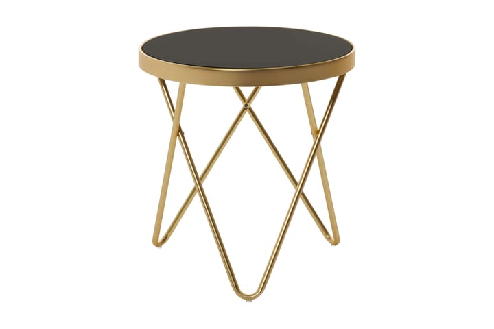 Sivupöytä Grausam 42 cm - Kulta - Tarjotinpöytä & pikkupöytä - Lamppupöytä