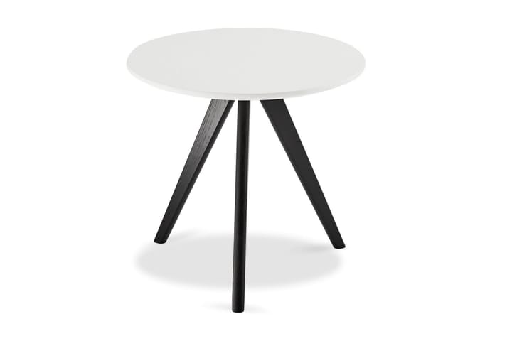 Sivupöytä Minerva 48 cm Py�öreä - Valkoinen - Tarjotinpöytä & pikkupöytä - Lamppupöytä