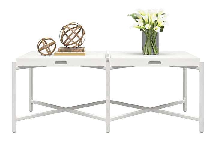Tarjotinpöytä Coco 121 cm Valkoinen - CosmoLiving - Tarjotinpöytä & pikkupöytä