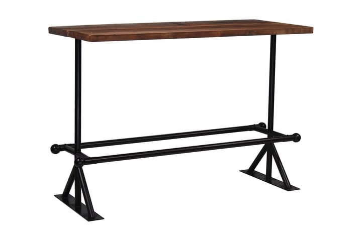 Baaripöytä kierrätetty puu tummanruskea 150x70x107 cm - Ruskea - Baaripöytä